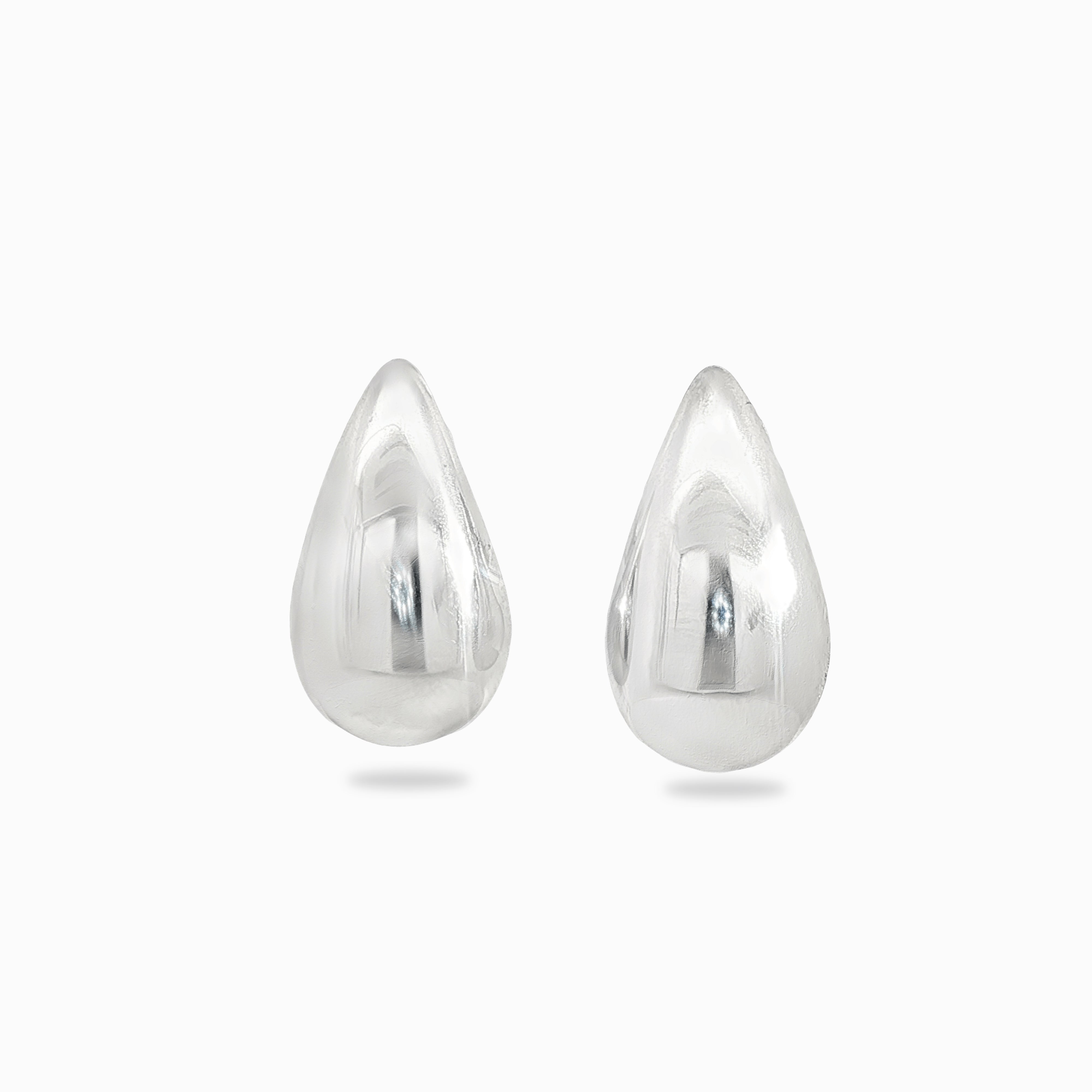 Boucles d'oreilles goutte d'eau argent rhodié