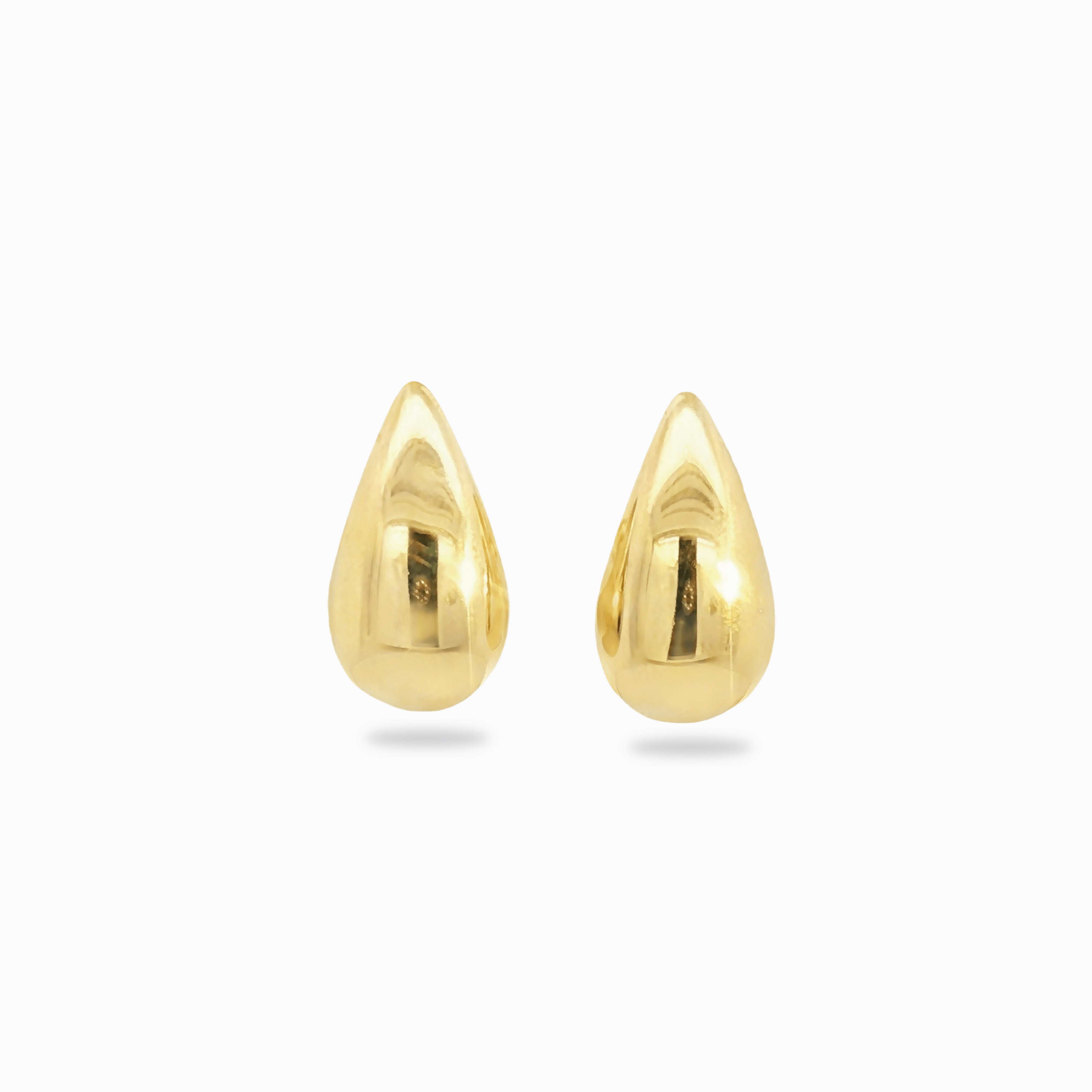 Boucles d'oreilles goutte d'eau argent plaqué or