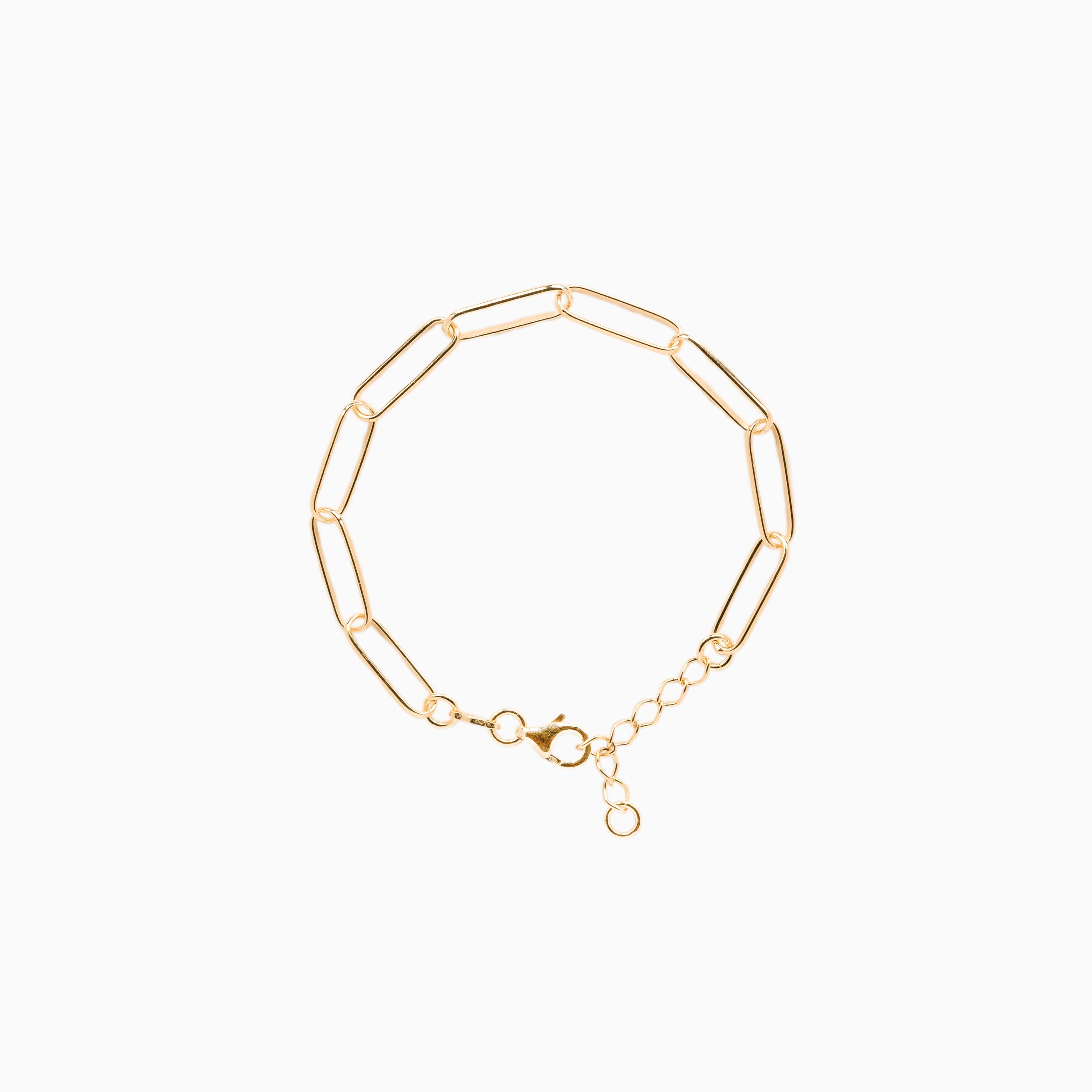 Bracciale da donna a maglie in argento e oro giallo
