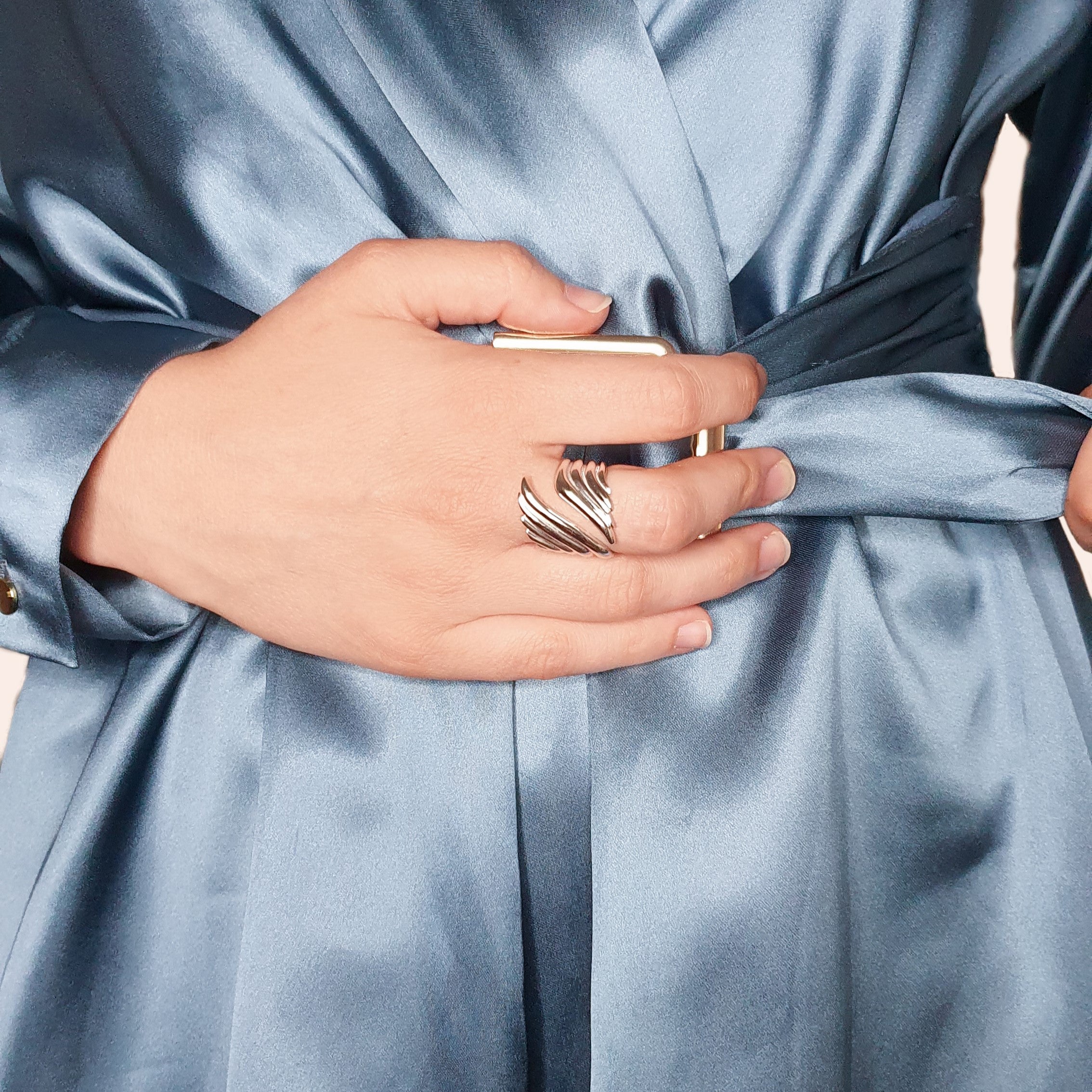 Bague aile d'ange pour femme en argent