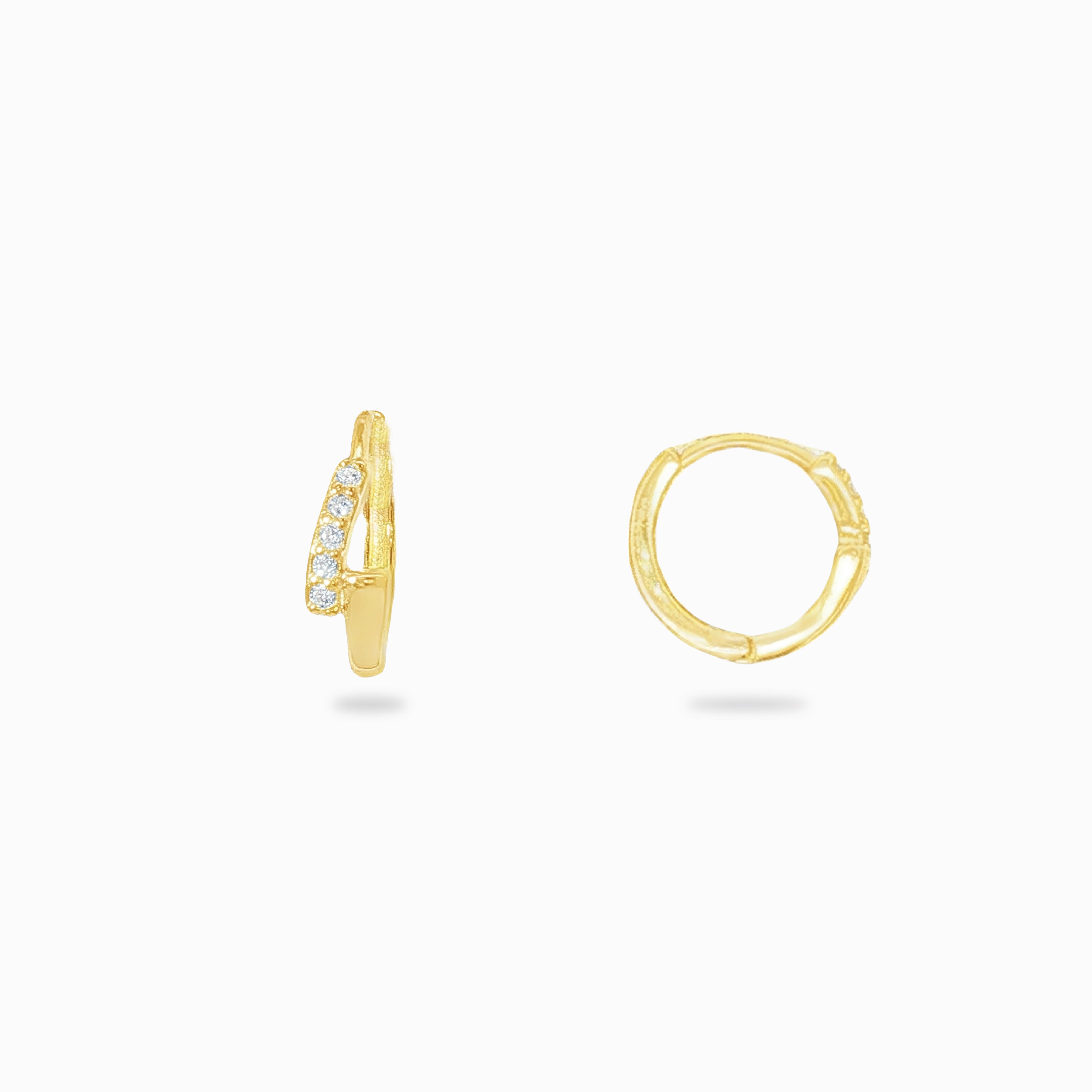 Boucles d'oreilles Arco en argent plaqué or jaune