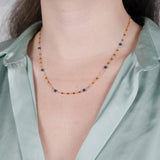 Collier quartz bleu